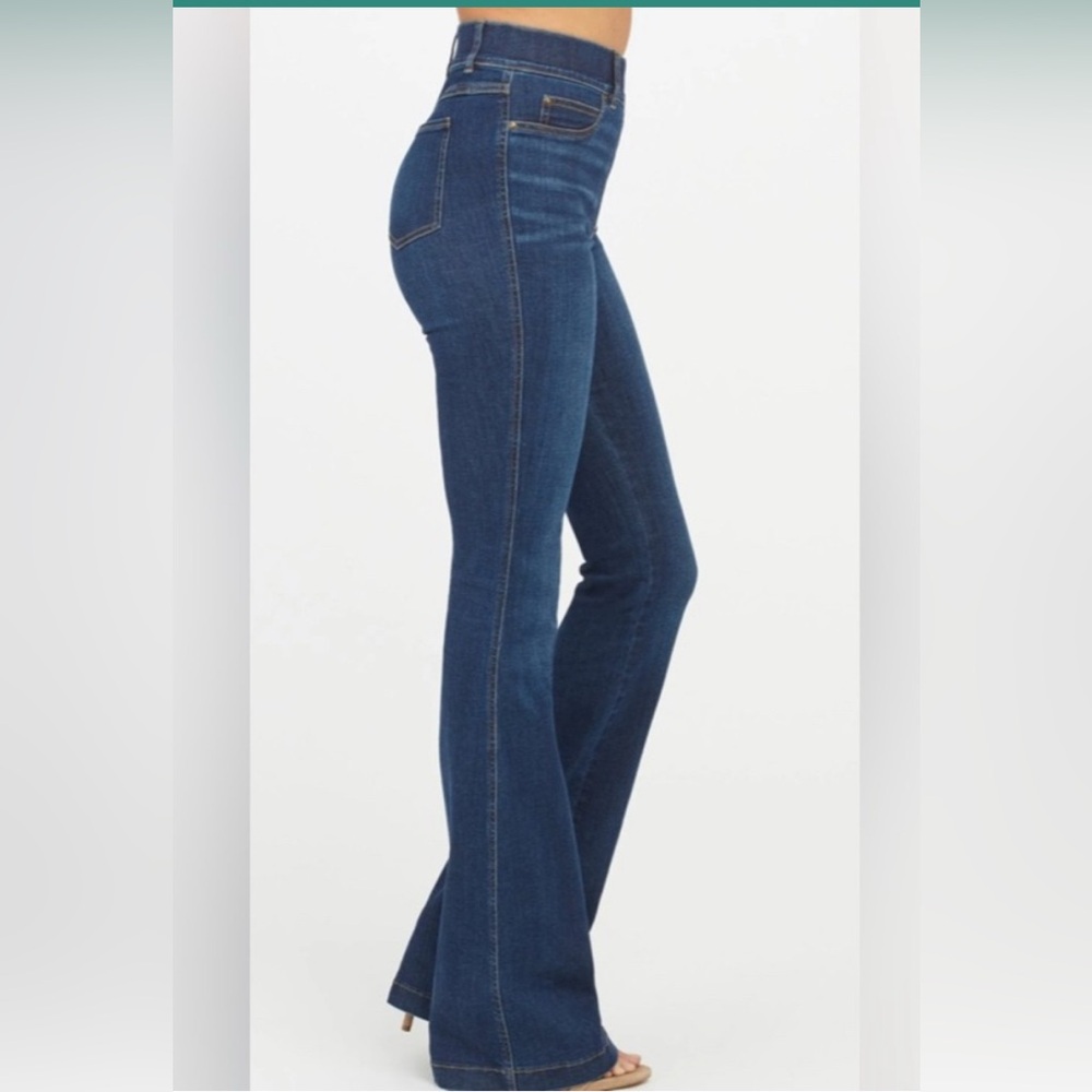 Perfect Spanx Pull On Flare Jeans small - Picture 1 of 7